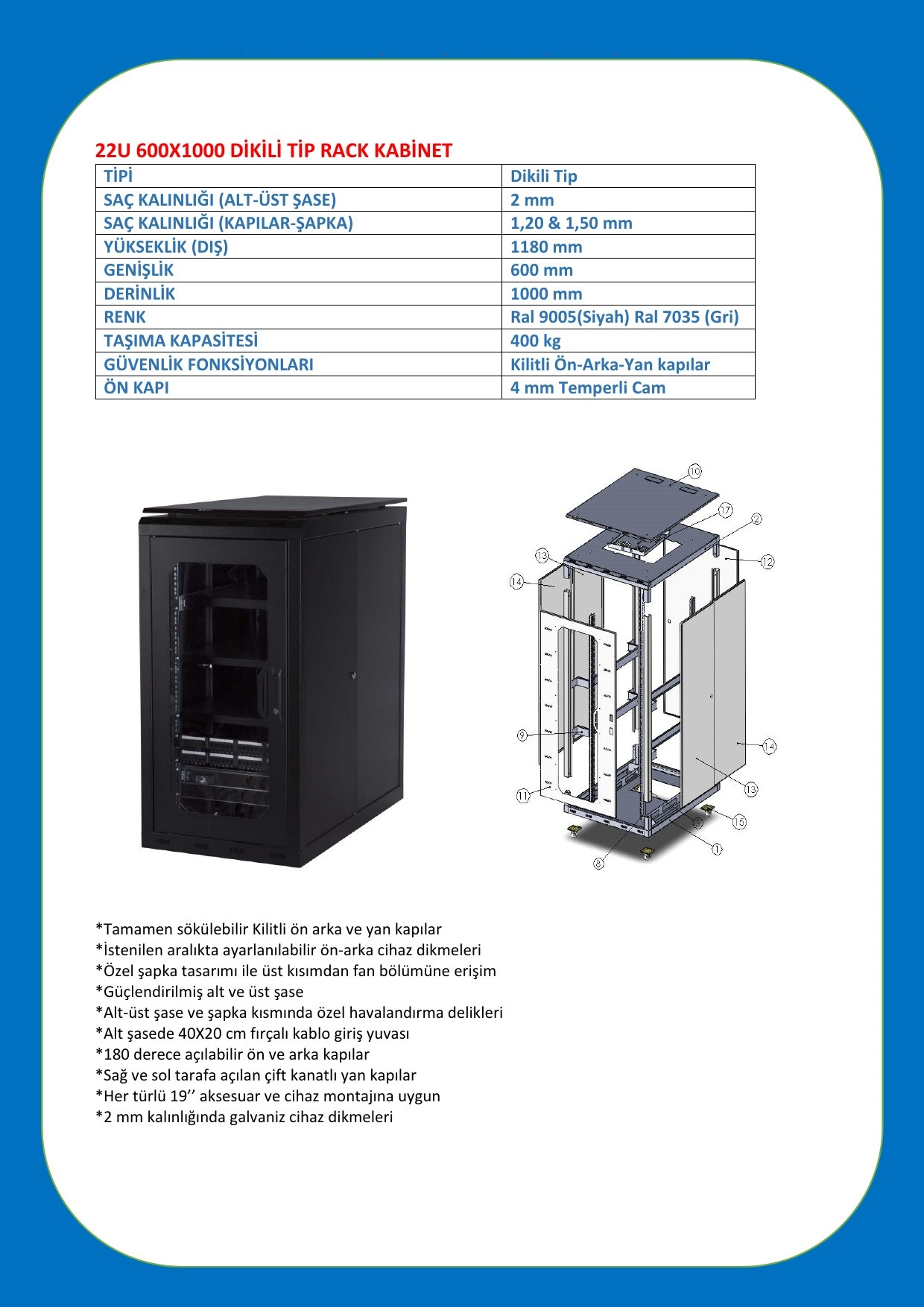 22U 600X1000 DATASHEET-1